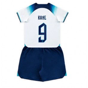 England Harry Kane #9 babykläder Hemmatröja barn VM 2022 Korta ärmar (+ Korta byxor)